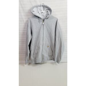 CARHARTT Marquette Full-Zip Sweatshirt in Heather Gray, sz Large